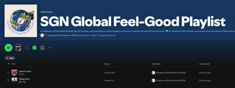 [October] Let's create a Global Feel-Good Playlist together 🌎🎧🎶